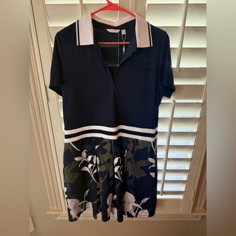Lady Hagen Navy Polo Dress